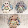30cm New Simulation Striped Rabbit Doll Stuffed Plush Toy Cartoon Anime Cute Pillow Children's Birthday Gift Interesting Doll