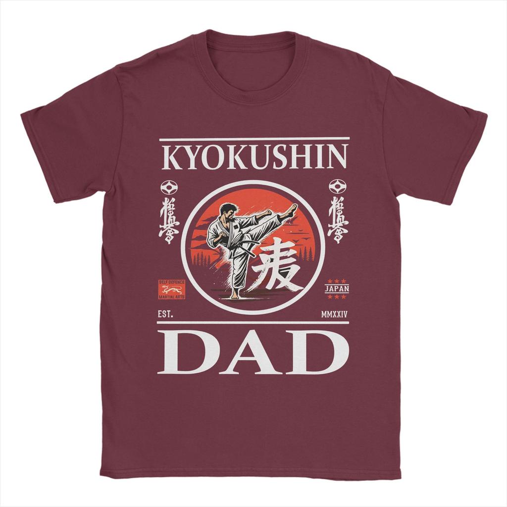 Kyokushin Karate Dad Cotton TShirt For Men Summer Streetwear TShirts Harajuku Tees Plus Size Cheap Tops
