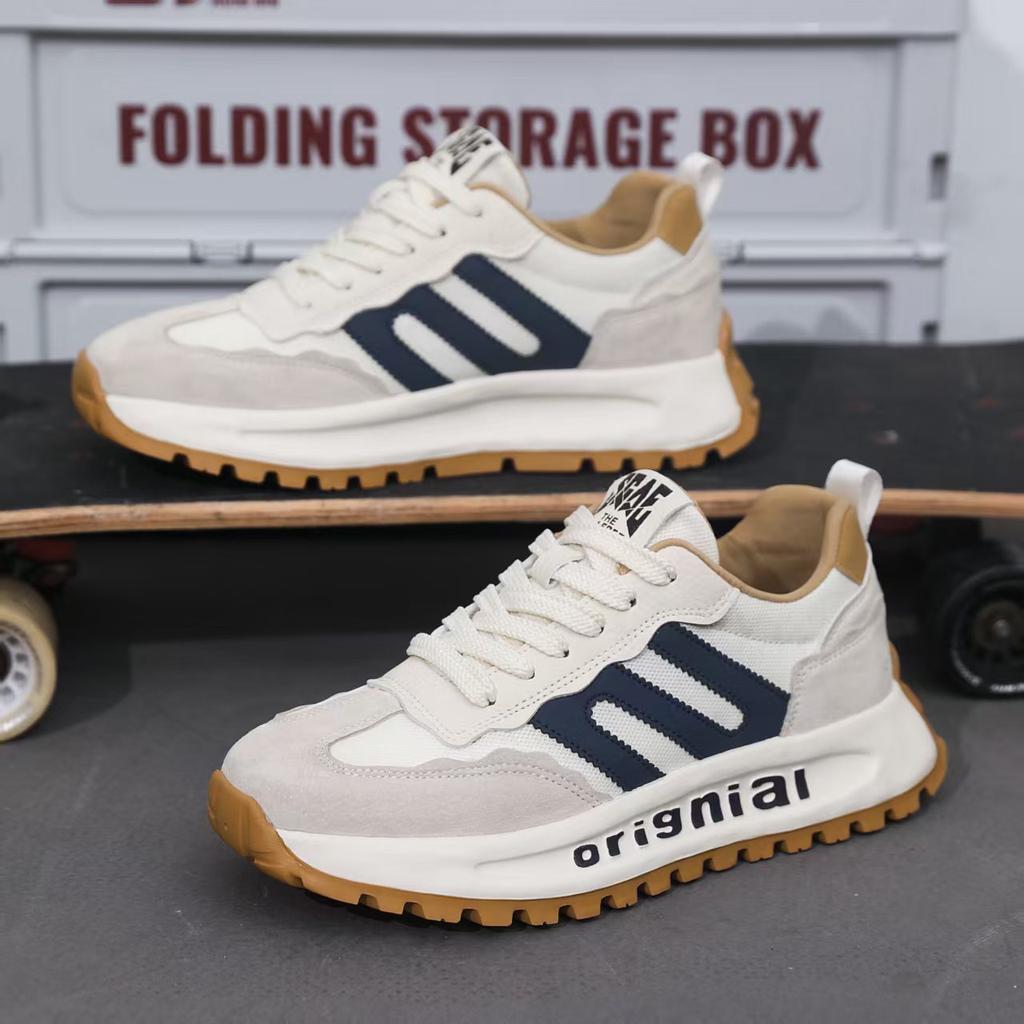 Forrest Gump Men's Shoes 2025 New Fashion Casual Dad Shoes Youth Platform Versatile Breathable Mesh Splicing Sports Shoes