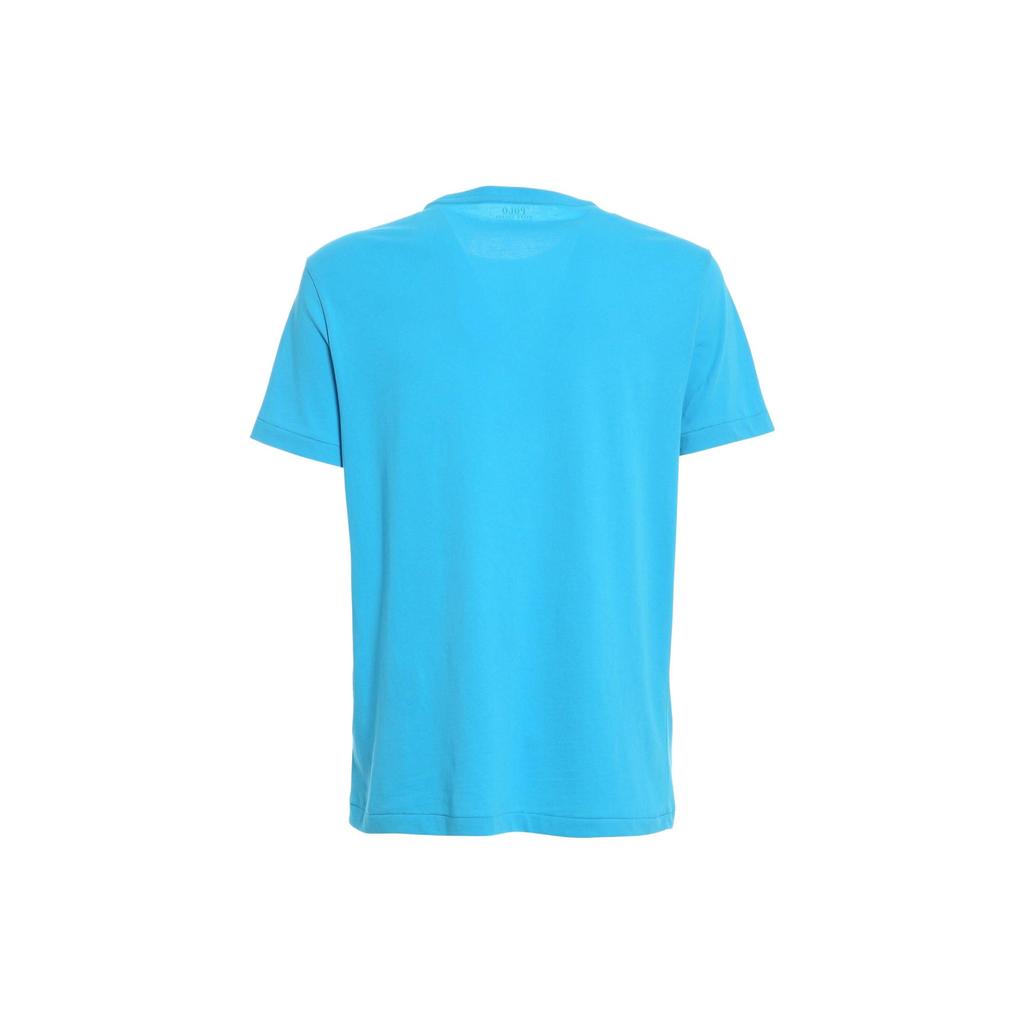 Polo Ralph Lauren Embroidered Logo Crew Neck Short Sleeve T-Shirt Men Tops Light-Blue 710671438-217