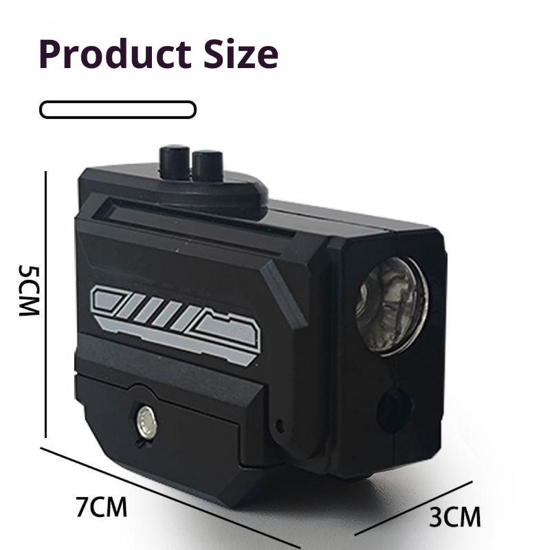 1Pc Two-In-One High-Intensity Flashlight Laser Pointer :Fits 20Mm Rail, For Toy Airsoft Guns, Hunting