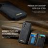 CASEME ME80 Series For iPhone 17 Magnetic Case Leather PC TPU Phone Cover with Detachable Wallet