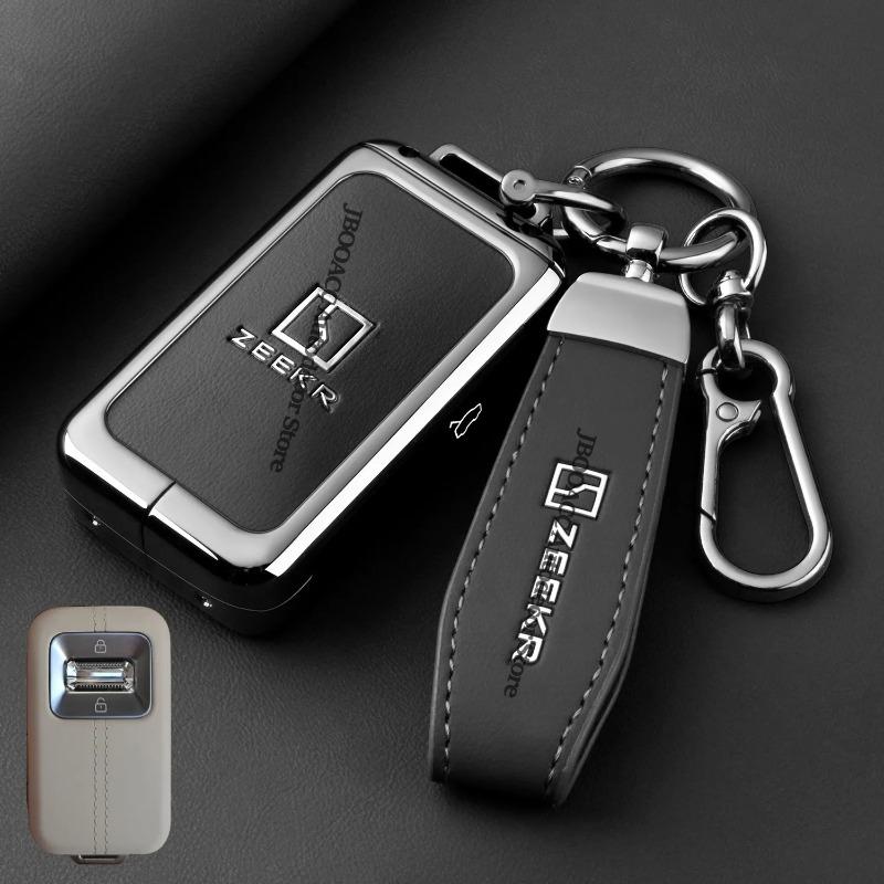 For Geely Zeekr 9X 001 Car Key Bag Shell Remote Key Protector Car Key Case Cover Shell Holder Interior Car Accessories