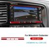 Carbon Fiber Style Interior Sticker for Mitsubishi Outlander 2013-2021 Central Control Screen Frame Trim
