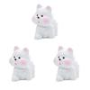 Yousheng 3 Pcs Mini Dog Figurines Cartoon Resin Dog Miniature Figures Little Puppy Statue for Cake Toppers Fairy Garden DIY Crafts