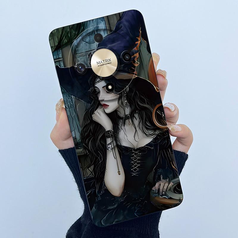 For Honor Magic5 Lite 5G Case Simplicity flower Silicone Soft Back Cases For Magic6 Lite 5G Cover Magic 5Lite 6Lite Bumper Shell