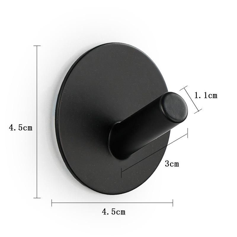 

Stainless Steel Hooks, Door Hooks, Storage Hooks, Kitchen Stainless Steel Hooks, 2pc One Size чорний