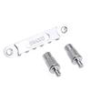 Musiclily Pro 10.4mm Pitch Roller Saddle Tune-O-Matic Bridge for LP Epiphone Les Paul SG Electric Guitars, Chrome