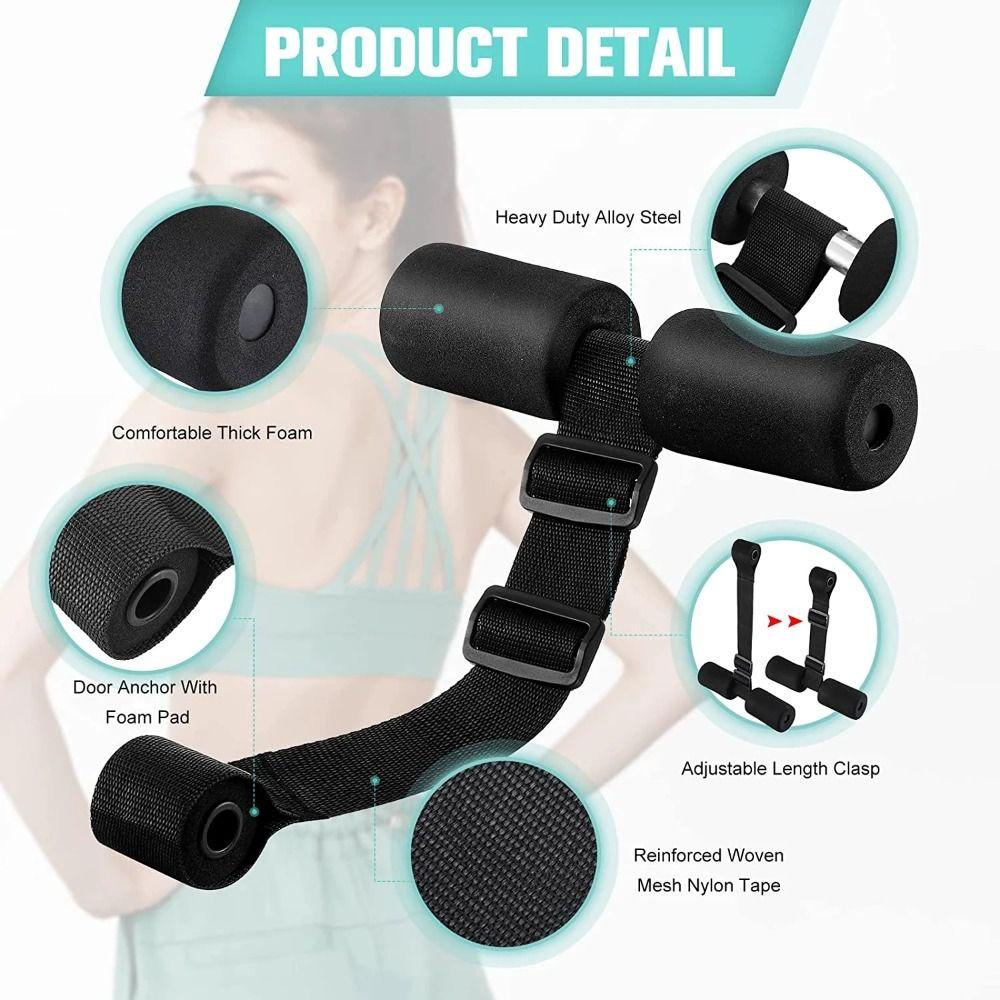 Increasing Strength Sit Up Machine Washable Exercise Bands Hamstring Curl Strap  Core Training