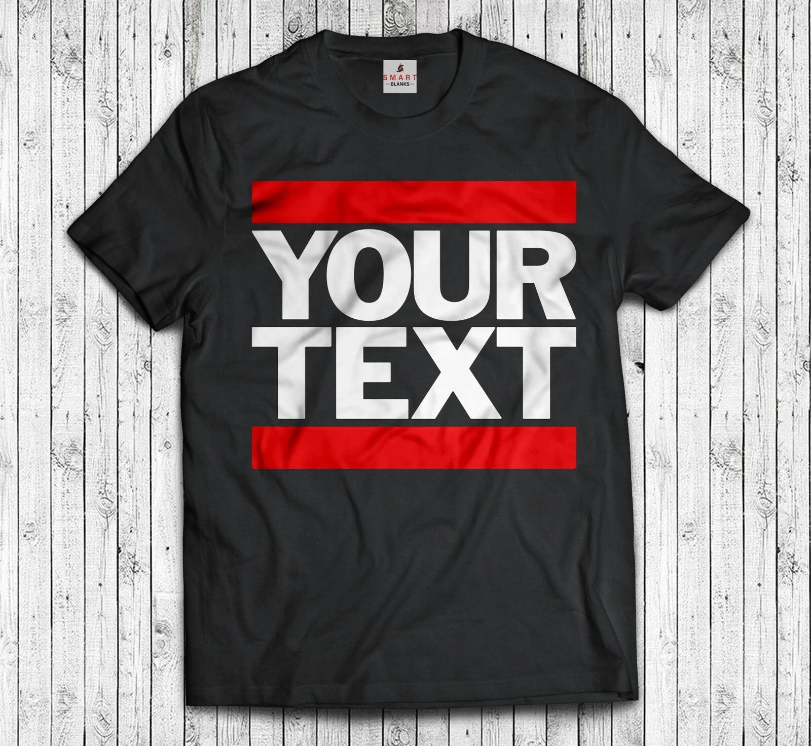 Your Text Custom T-shirt Run DMC HIP HOP CUSTOM XL