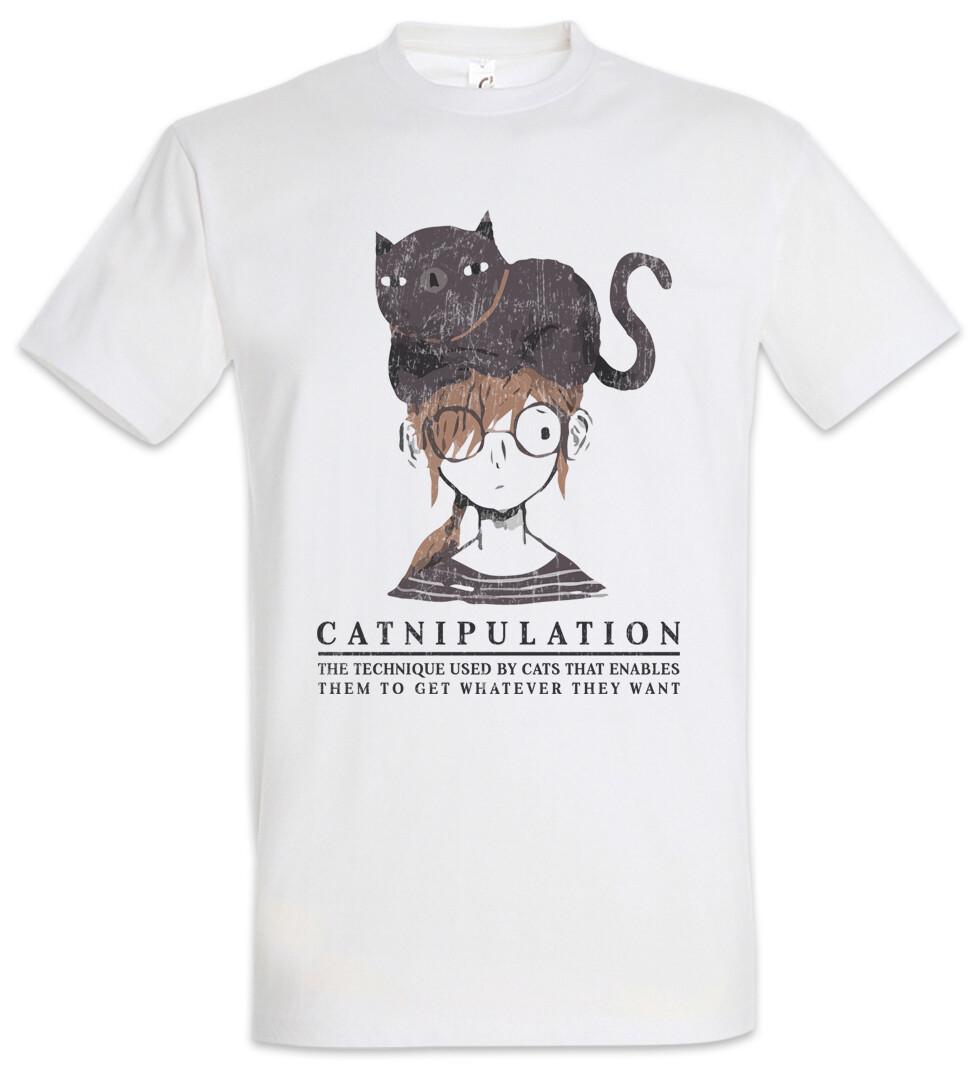 

Catnipulation T-Shirt Mens Womens Tees Top cats cat Liebe Love Fun Addicted Meow Manipulation 3XL