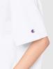 Short Sleeve Round Neck Cotton USA One Point Logo Short Sleeve Casual White L [Champion] T-shirt T-Shirt Women's CW-X304