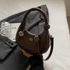Elegant Half-moon Shoulder Bag Korean Style Crescent Bag Casual Dumpling Crossbody Bag  Women