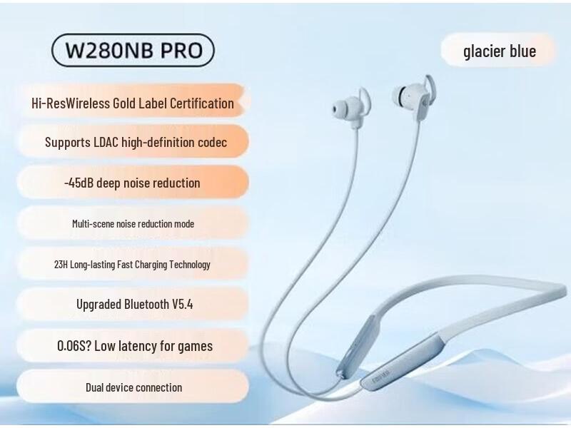 

EDIFIER W280NB Pro ANC Bluetooth Neckband Sport Earphones