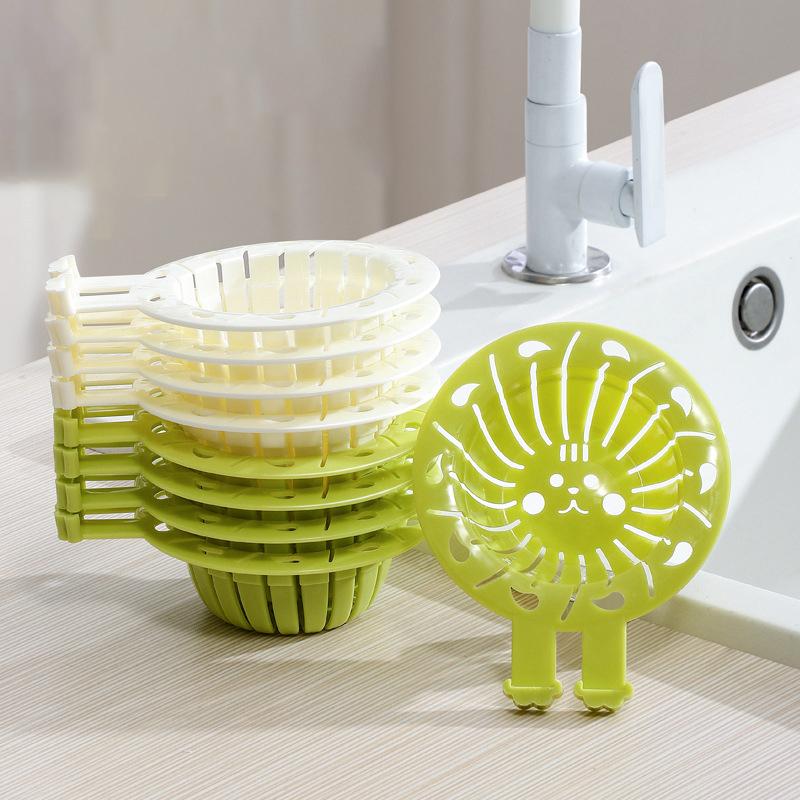 Kitchen Sink Filter Basket Leftover Food Residue Filter Sewage Blockage Prevention Anti Dirty Hand Adjustable Drain Basket