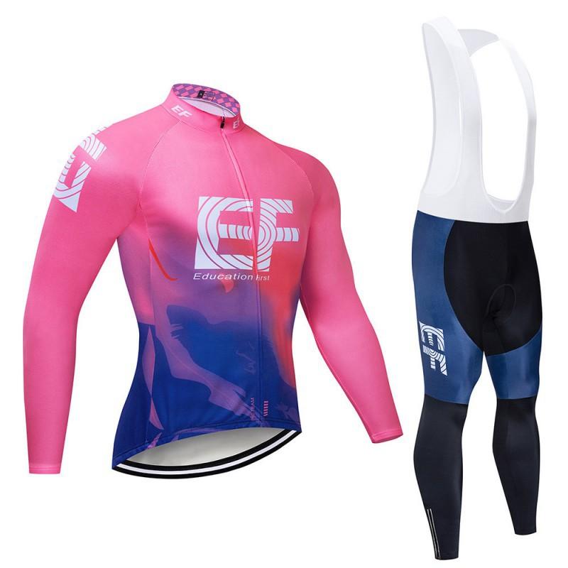 

EF Cycling Suits Long-sleeved Set Men Women s Breathable Mountain Bike Team Edition Road M