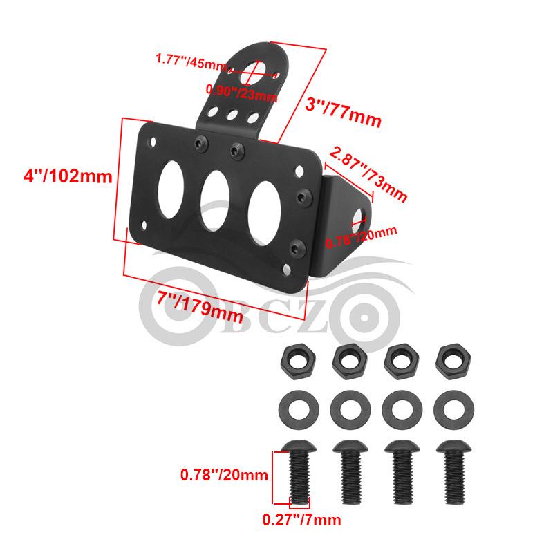 Harley Cruiser Retro Rear License Plate Holder