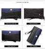 Men's Cross-Border Patchwork Creative Wristlet: Minimalist Business Clutch with Large Capacity for Mobile Devices.