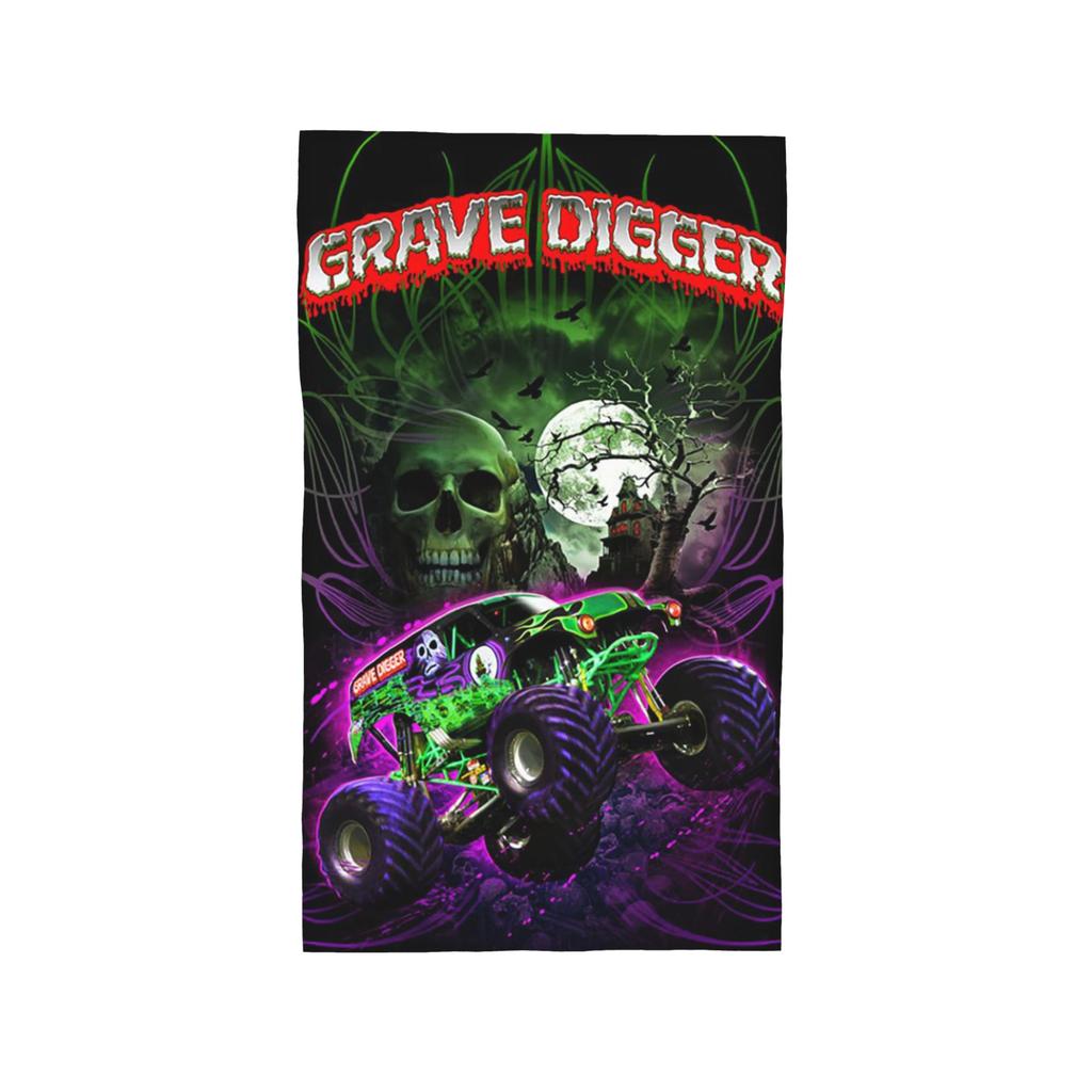 Classic Monster Jam Truck Pattern Soft Face Towel Quick Dry Pool Bath Cotton Towels Absorbent