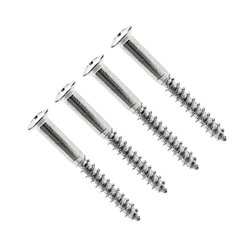 4 Pcs Neck Plate Mounting Screws Electric Guitar Neck Plate Screws Guitar Bass Hardware Accessories Easy to Install