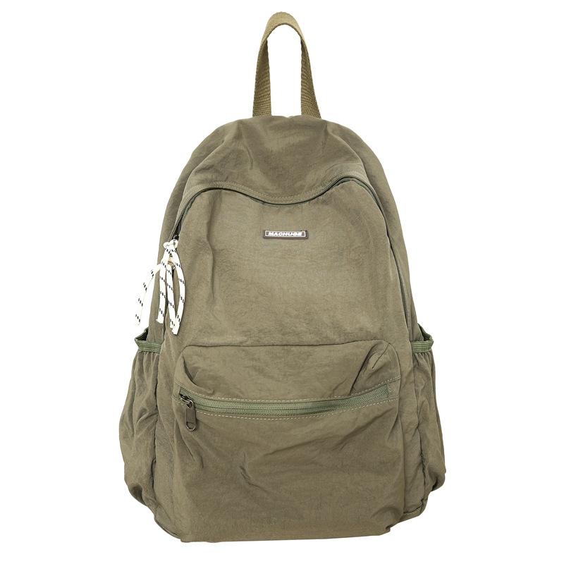 Schoolbag1011 tide brand FOG double line large capacity high street canvas backpack tide brand men's and women's high street school bag