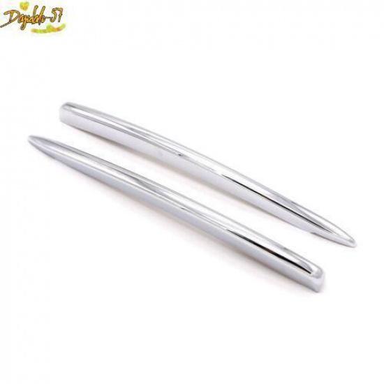 For Volvo XC90 2016- 2PCS Chrome Front Fog Light Lamp Cover Molding Trim