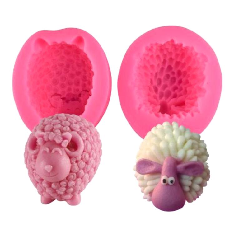 Fondant Chocolate Mold Lovely Sheep Silicone Mold Fondant Cake Decorating Tool Candle Soap Mold Easily to Clean