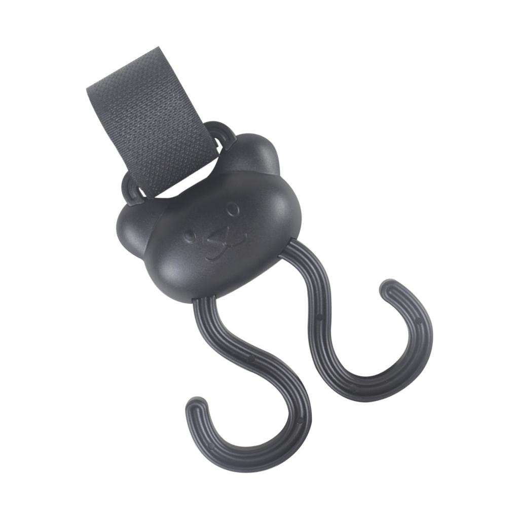 Adjustable Stroller Accessory Hanger Clip Double Hook Designing Easy Installation No Tools Required for Busy Parents