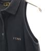 FENDI made in Italy No sleeve Polo one piece 44 black Fawn Women Used