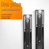 Stainless Steel Damping Drawer Slide Rail with Buffer - Three-Section Guide for Furniture and Cabinet Tracks.