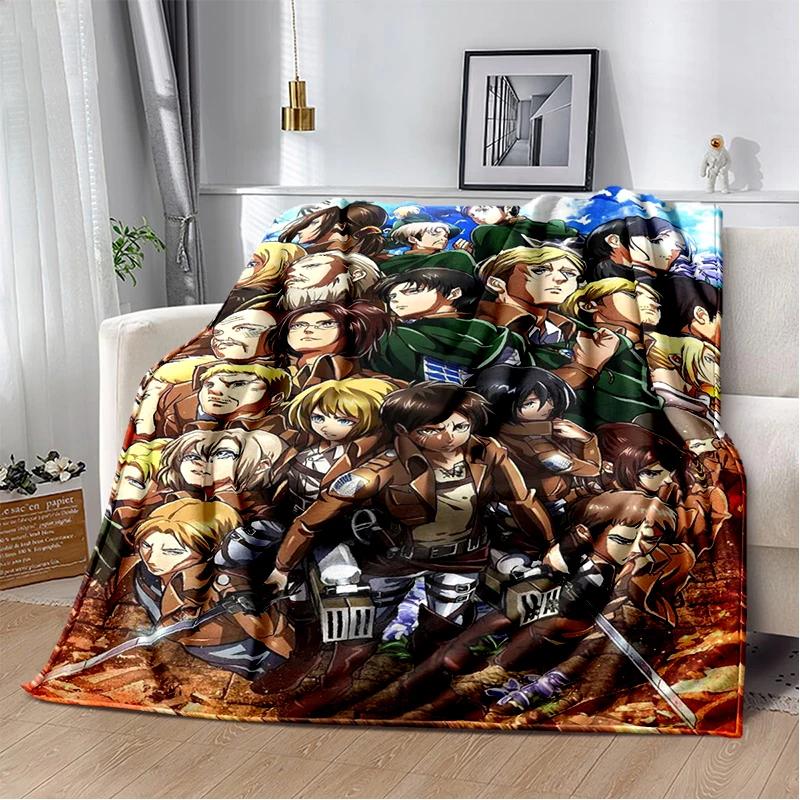 29 Style New Cartoon Attack on Titan Eren Anime Soft Flannel Blankets,Throw Blanket Comfortable for Beds Sofa Home Bedroom Gift