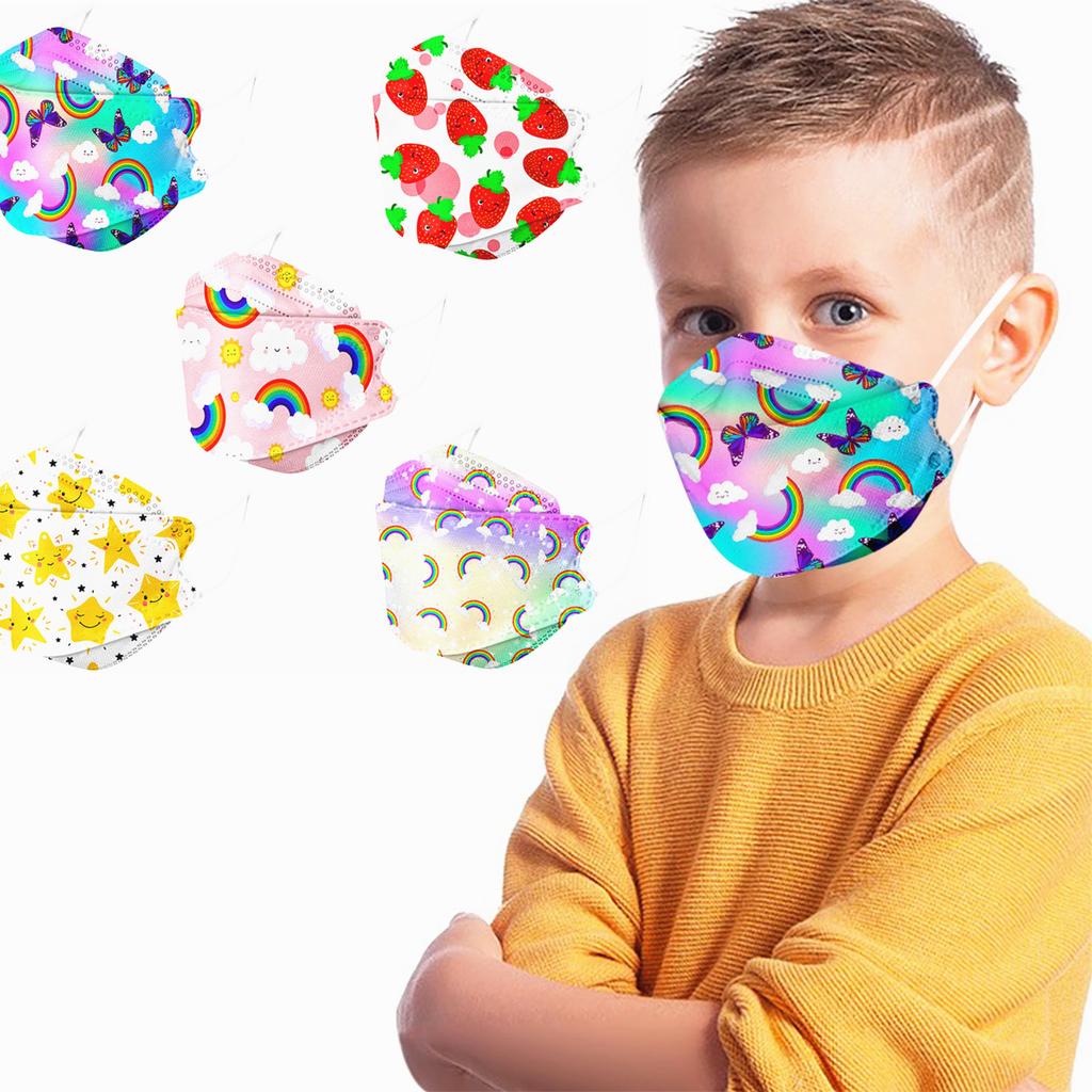 Children's Fruit Series Printed Face Mask Daily Protective Breathable Face Mask