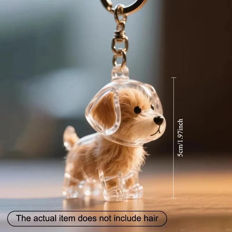 Puppy Hair Memorial Keepsake Capsule Pet's Dog Fur Container Pet Hair Storage Keychain Decor Pet Lovers Pet Fur Souvenirs Box