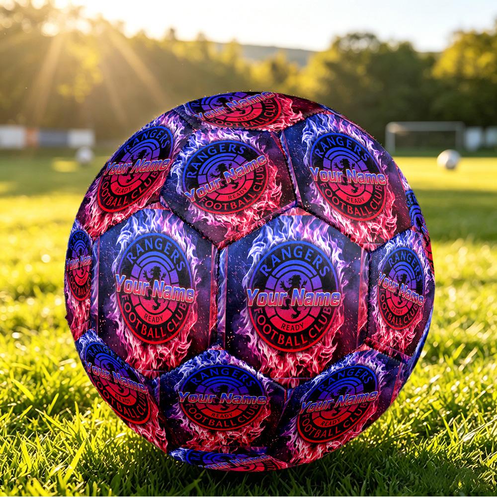 Personalizovaný fotbalový míč velikosti 5 s motivem Rangers FC pro venkovní hry Sportovní míč Dárek