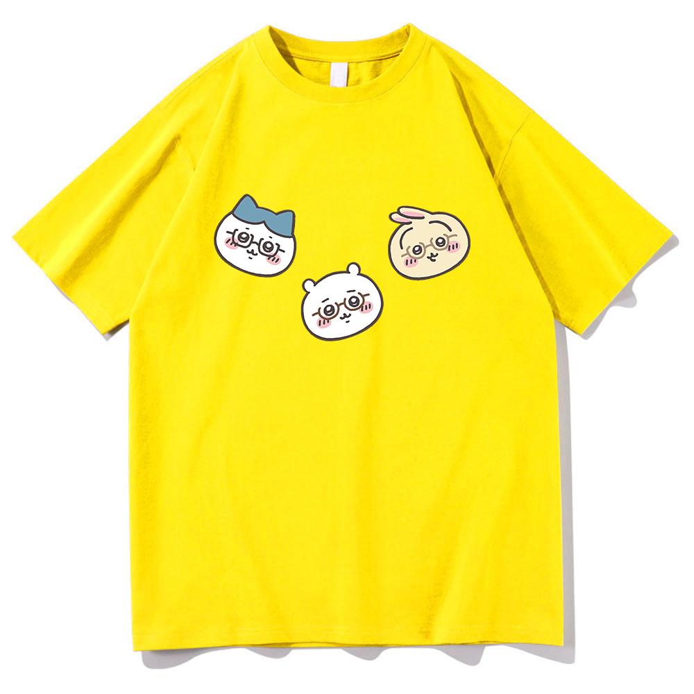 Cute Chiikawa T Shirt Unisex /Women Harajuku Aesthetic Graphic Kawaii Tshirt Unisex Japanese Anime Cartoon Oversize Cotton Tee Shirt