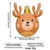 Inflatable Christmas Ball with PVC Antlers for Outdoor Holiday Decoration