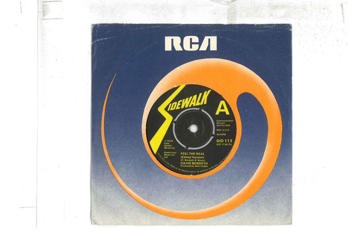 

7inch Record DAVID BENDETH - Feel The Real / Breakdown SID113PROMO SIDEWALK 1979 UK Soul/Funk Used