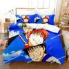 Anime GINTAMA Gintoki Printed Bed Set Duvet Cover Pillowcase Bedding Set Bed Linen Sheet Quilt Cover Full Queen King Size