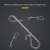 Quality Portable Stainless Steel Line tackle Barrel Swivel Connector Fast lock Fishing Hanging Snap