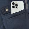 Autumn Winter Men's Fleece Zipper Hoodie & Multi-Pocket Workwear Pants Set