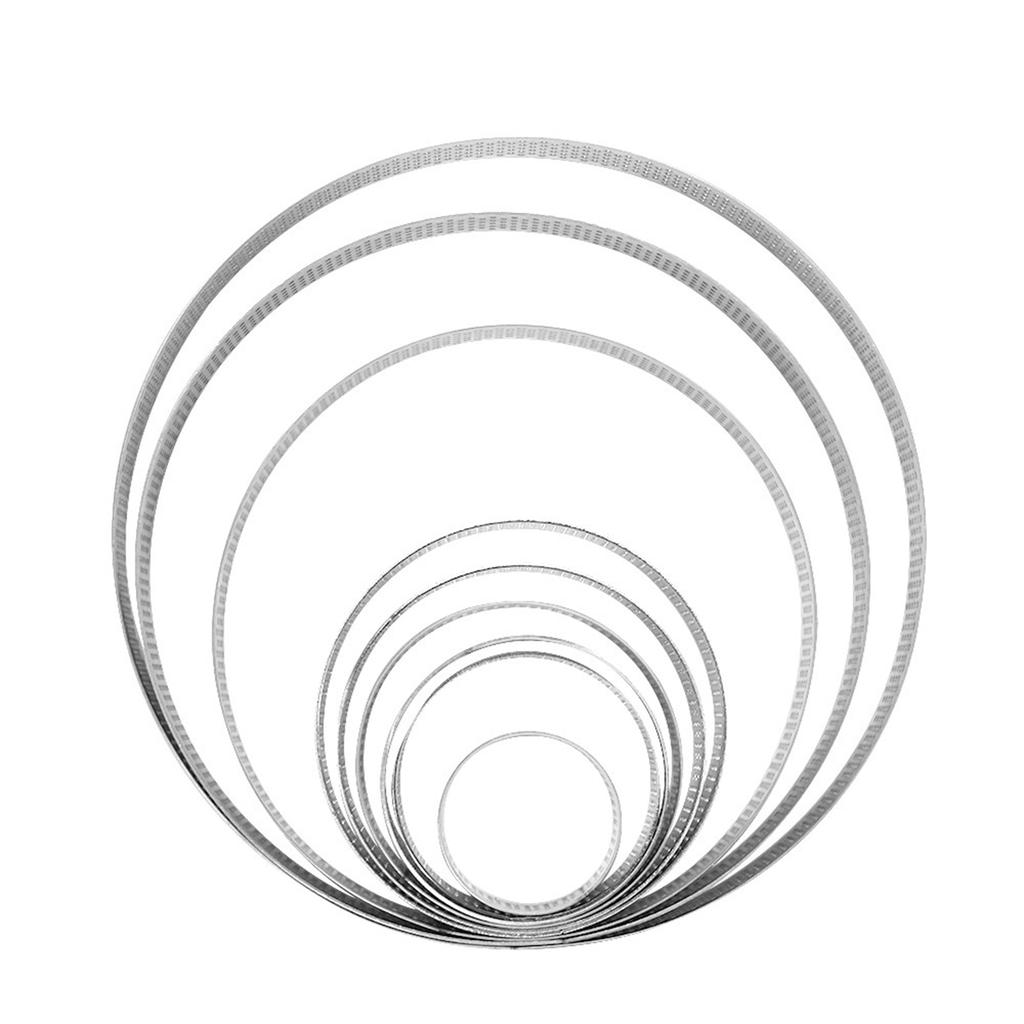 Round Shaped Cake Rings Mousse Rings Pastry Biscuit Cutting Molds Baking Gadgets Stainless Steel Material 9 Sizes Choose