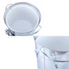 Round Beverage Tub with Shovel and Lid Double Handle Ice Bucket Metal Drink Coolers Champagnes Bucket Easy To Carrys