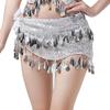 Sequins Women Belt Skirt with Gold Color Coin Belly Dance Belt Belly Dance Hip Scarf  Show Costumes
