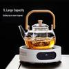 YIHUTEA Elegant High-Temperature Glass Boiling Teapot