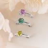 Bague Ringen 5ct 11mm Big Real Moissanite Ring For Women S925 Sterling Silver Fine Jewelry Wedding Engagement Anniversary Gift
