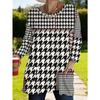 Women's long-sleeved round-neck T-shirt, suitable for spring, autumn and winter seasons. It has pockets and print designs. machine washable.