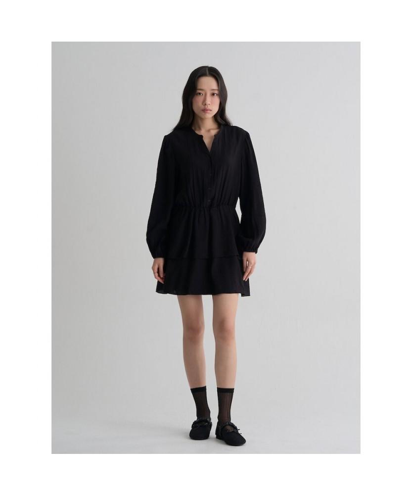 8SECONDS Long-Sleeved Mini Dress Black