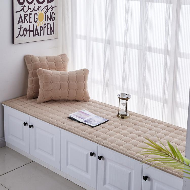 Bay Window Cushion European Style Window Sill Cushion Bedroom Balcony Cushion Decoration Tatami Non-slip Sponge Cushion