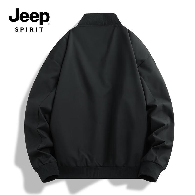 JEEP SPIRIT Men's Stand Collar Baseball Jacket