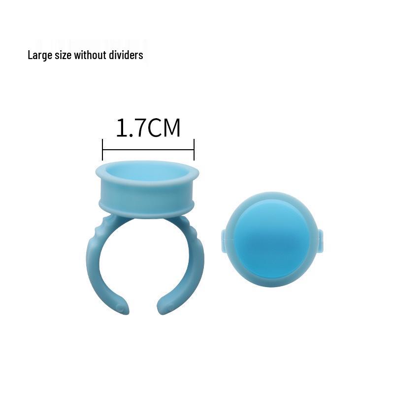 100 Pcs Eyelash Glue Ring Cup for Microblading & Pigment, Disposable Plastic